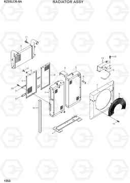 1050 RADIATOR ASSY R235LCR-9A, Hyundai