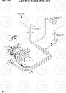 1100 AIR CONDITIONER BOTTOM SUB R235LCR-9A, Hyundai