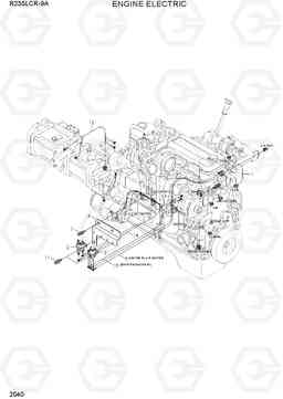 2040 ENGINE ELECTRIC R235LCR-9A, Hyundai