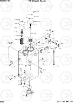 3020 HYDRAULIC TANK R235LCR-9A, Hyundai