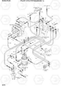 3270 PILOT HYD PIPING(BASE 1) R235LCR-9A, Hyundai