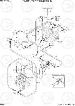 3280 PILOT HYD PIPING(BASE 2) R235LCR-9A, Hyundai