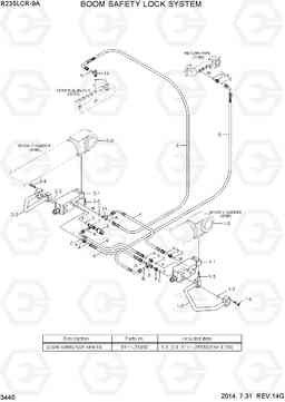 3440 BOOM SAFETY LOCK SYSTEM R235LCR-9A, Hyundai