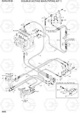 3630 DOUBLE ACTING MAIN PIPING KIT 1 R235LCR-9A, Hyundai