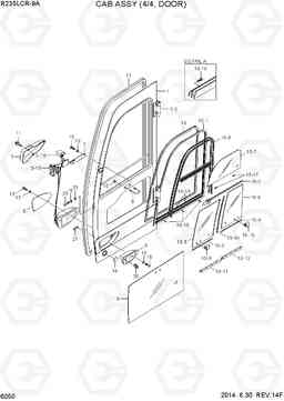 6050 CAB ASSY(4/4, DOOR) R235LCR-9A, Hyundai