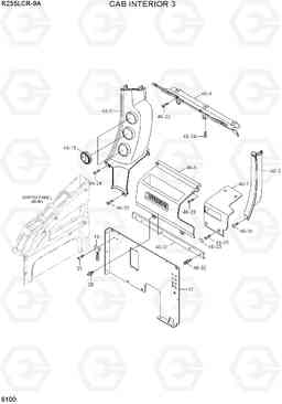 6100 CAB INTERIOR 3 R235LCR-9A, Hyundai