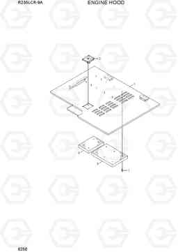 6250 ENGINE HOOD R235LCR-9A, Hyundai