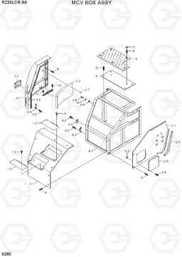 6280 MCV BOX ASSY R235LCR-9A, Hyundai