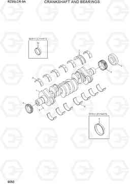 9050 CRANKSHAFT AND BEARINGS R235LCR-9A, Hyundai