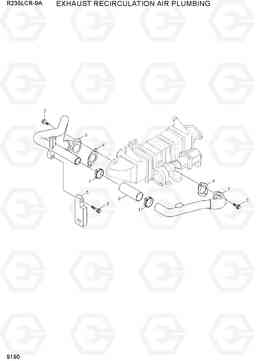 9190 EXHAUST RECIRCULATION AIR PLUMBING R235LCR-9A, Hyundai