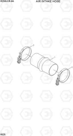 9325 AIR INTAKE HOSE R235LCR-9A, Hyundai