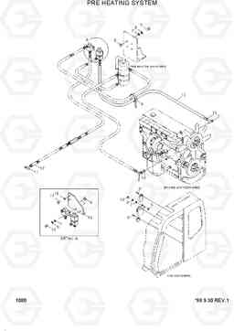 1080 PRE HEATING SYSTEM R250LC-3, Hyundai