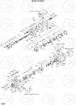 2020 MAIN PUMP R250LC-3, Hyundai