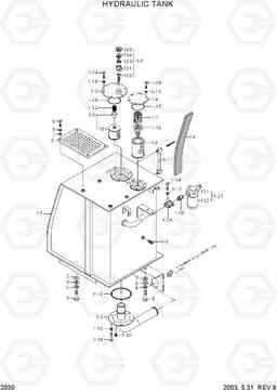 2030 HYDRAULIC TANK R250LC-3, Hyundai