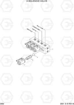 2054 4 SOLENOID VALVE R250LC-3, Hyundai