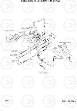 2076 BOOM SAFETY LOCK SYSTEM(-#0259) R250LC-3, Hyundai