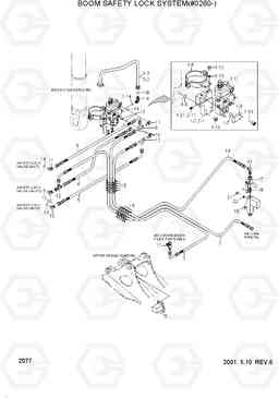 2077 BOOM SAFETY LOCK SYSTEM(#0260-) R250LC-3, Hyundai