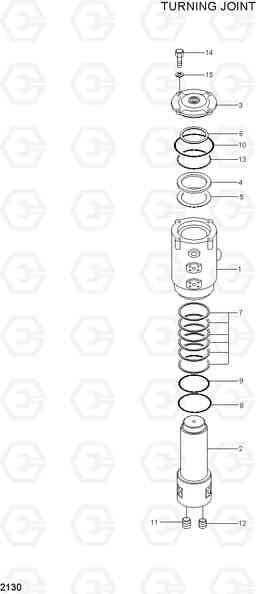 2130 TURNING JOINT R250LC-3, Hyundai