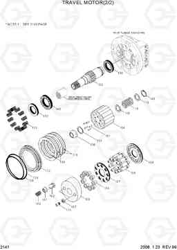 2141 TRAVEL MOTOR(2/2) R250LC-3, Hyundai