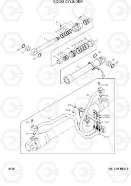 2150 BOOM CYLINDER R250LC-3, Hyundai