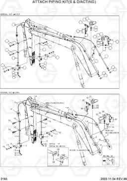 2193 ATTACH PIPING KIT(S & D/ACTING) R250LC-3, Hyundai