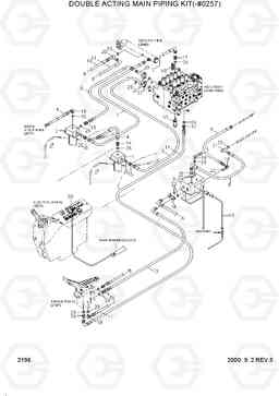 2195 DOUBLE ACTING HYD PIPING KIT 2 R250LC-3, Hyundai