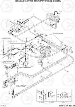 2197A DOUBLE ACTING MAIN P/P(2PIECE BOOM) R250LC-3, Hyundai