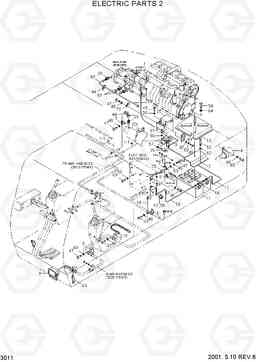 3011 ELECTRIC PARTS 2 R250LC-3, Hyundai