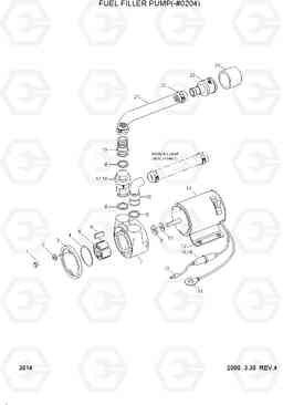 3014 FUEL FILLER PUMP(-#0204) R250LC-3, Hyundai