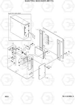 3023 ELECTRIC BOX ASSY(-#0172) R250LC-3, Hyundai