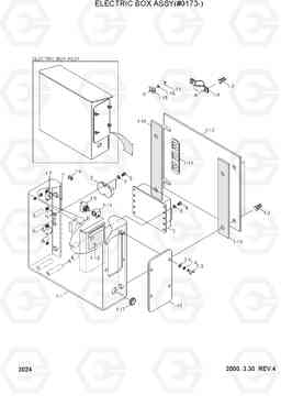 3024 ELECTRIC BOX ASSY(#0173-) R250LC-3, Hyundai