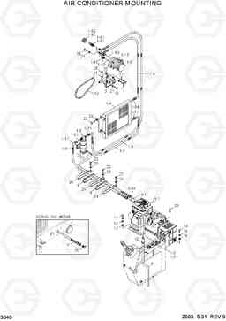 3040 AIR CONDITIONER MOUNTING R250LC-3, Hyundai