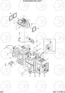 3041 EVAPORATOR UNIT R250LC-3, Hyundai