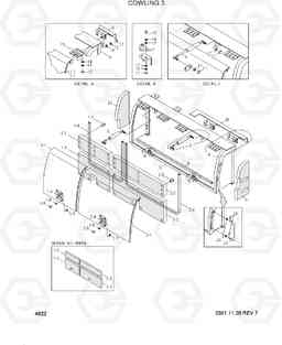 4022 COWLING 3 R250LC-3, Hyundai