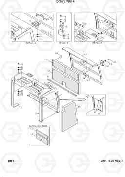 4023 COWLING 4 R250LC-3, Hyundai