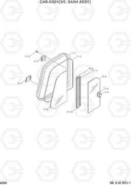 4064 CAB ASSY(5/5, SASH ASSY) R250LC-3, Hyundai
