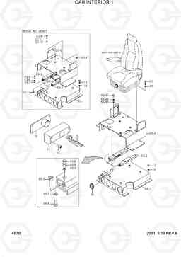 4070 CAB INTERIOR 1 R250LC-3, Hyundai