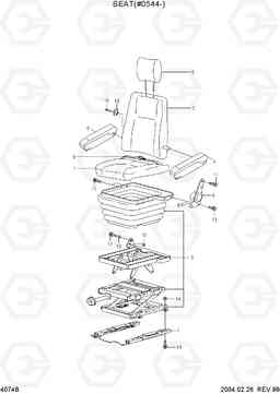 4074B SEAT(#0544-) R250LC-3, Hyundai