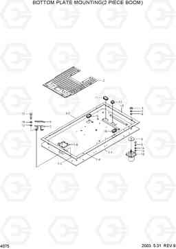 4075 BOTTOM PLATE MOUNTING(2 PIECE BOOM) R250LC-3, Hyundai