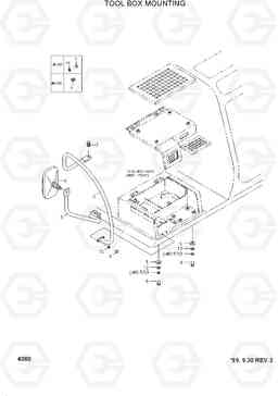 4080 TOOL BOX MOUNTING R250LC-3, Hyundai