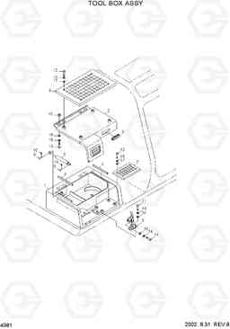 4081 TOOL BOX ASSY R250LC-3, Hyundai