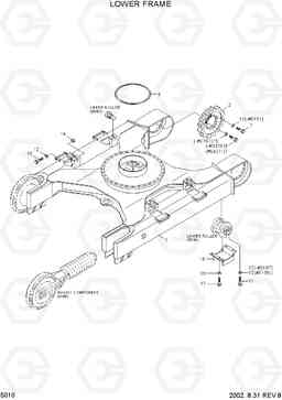 5010 LOWER FRAME R250LC-3, Hyundai