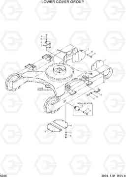 5020 LOWER COVER GROUP R250LC-3, Hyundai