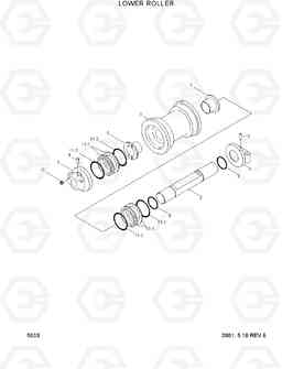 5030 LOWER ROLLER R250LC-3, Hyundai