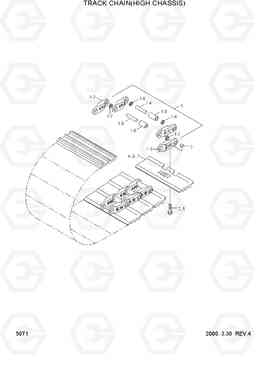 5071 TRACK CHAIN(HIGH CHASSIS) R250LC-3, Hyundai