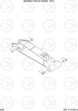 6032 BOOM(2 PIECE BOOM, 1ST) R250LC-3, Hyundai