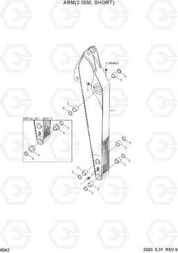6042 ARM(2.50M, SHORT) R250LC-3, Hyundai