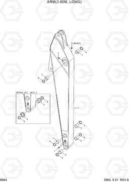 6043 ARM(3.60M, LONG) R250LC-3, Hyundai