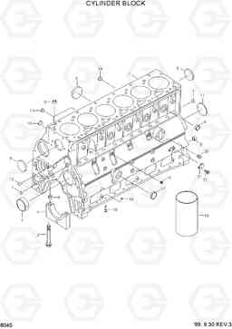 8045 CYLINDER BLOCK R250LC-3, Hyundai