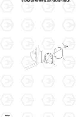 8080 FRONT GEAR TRAIN ACCESSORY DRIVE R250LC-3, Hyundai